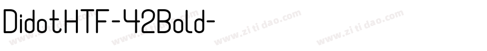 DidotHTF-42Bold字体转换