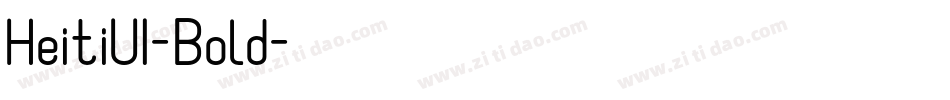 HeitiUI-Bold字体转换