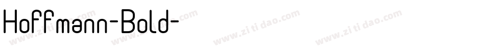 Hoffmann-Bold字体转换