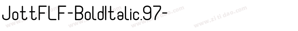 JottFLF-BoldItalic.97字体转换