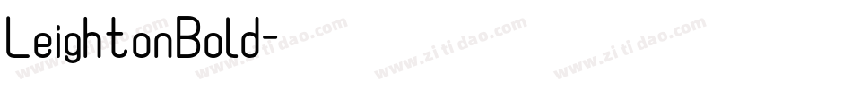 LeightonBold字体转换
