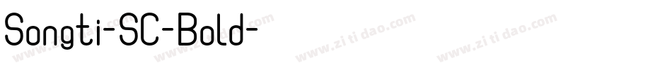 Songti-SC-Bold字体转换