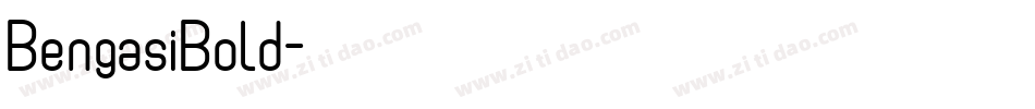 BengasiBold字体转换