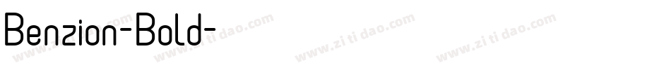 Benzion-Bold字体转换
