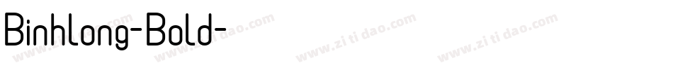 Binhlong-Bold字体转换
