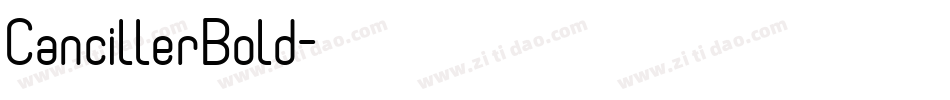 CancillerBold字体转换