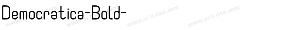 Democratica-Bold字体转换