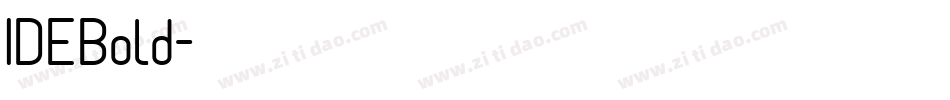 IDEBold字体转换