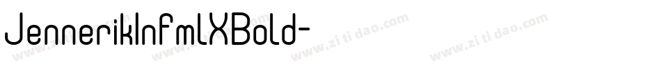 JennerikInfmlXBold字体转换