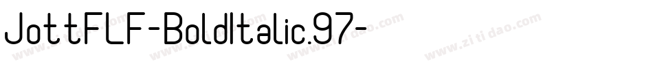 JottFLF-BoldItalic.97字体转换