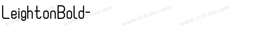 LeightonBold字体转换
