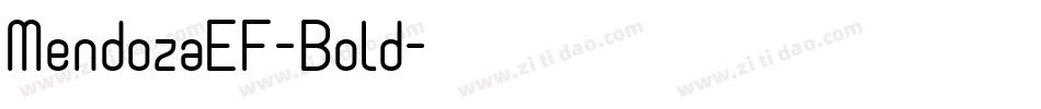 MendozaEF-Bold字体转换