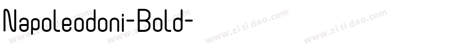 Napoleodoni-Bold字体转换