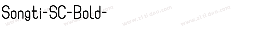 Songti-SC-Bold字体转换
