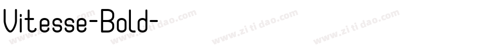 Vitesse-Bold字体转换