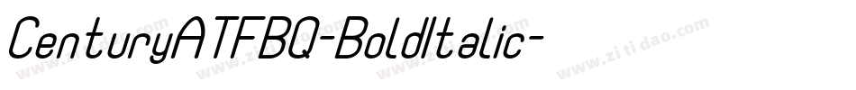 CenturyATFBQ-BoldItalic字体转换
