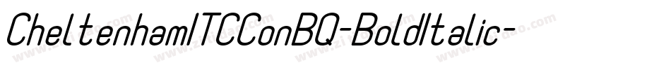 CheltenhamITCConBQ-BoldItalic字体转换