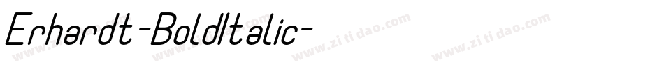 Erhardt-BoldItalic字体转换