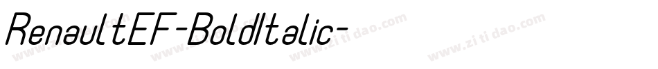 RenaultEF-BoldItalic字体转换