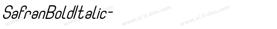 SafranBoldItalic字体转换