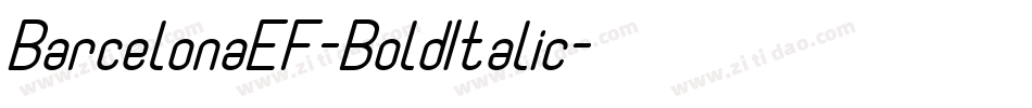 BarcelonaEF-BoldItalic字体转换