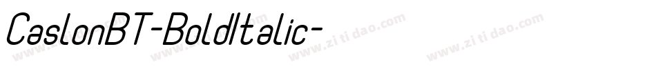 CaslonBT-BoldItalic字体转换