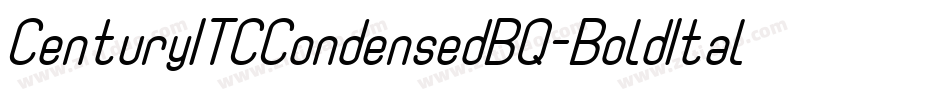 CenturyITCCondensedBQ-BoldItalic字体转换