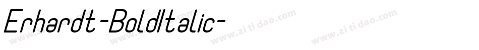 Erhardt-BoldItalic字体转换