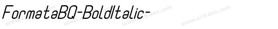 FormataBQ-BoldItalic字体转换