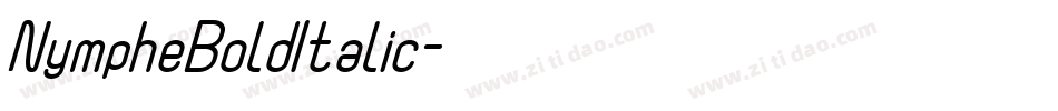NympheBoldItalic字体转换