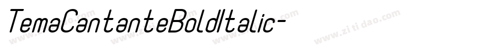 TemaCantanteBoldItalic字体转换