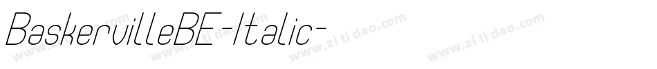 BaskervilleBE-Italic字体转换