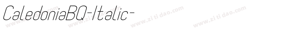 CaledoniaBQ-Italic字体转换