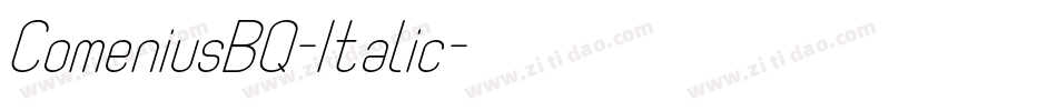 ComeniusBQ-Italic字体转换