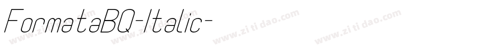 FormataBQ-Italic字体转换