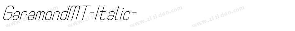 GaramondMT-Italic字体转换