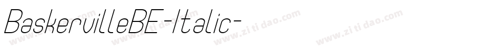 BaskervilleBE-Italic字体转换