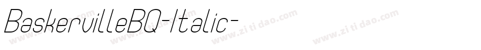BaskervilleBQ-Italic字体转换