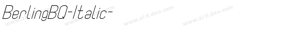BerlingBQ-Italic字体转换