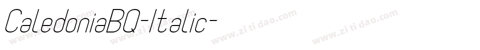 CaledoniaBQ-Italic字体转换