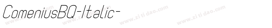 ComeniusBQ-Italic字体转换