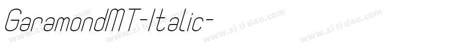 GaramondMT-Italic字体转换