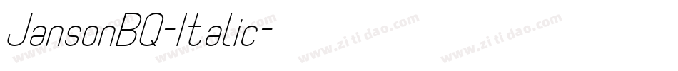 JansonBQ-Italic字体转换