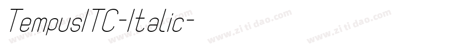 TempusITC-Italic字体转换