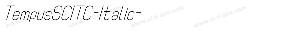 TempusSCITC-Italic字体转换