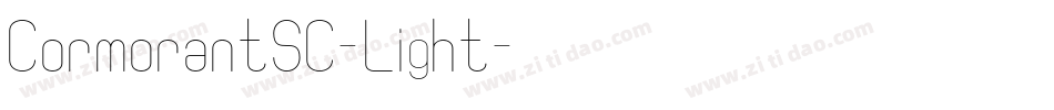 CormorantSC-Light字体转换
