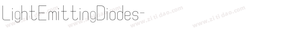 LightEmittingDiodes字体转换