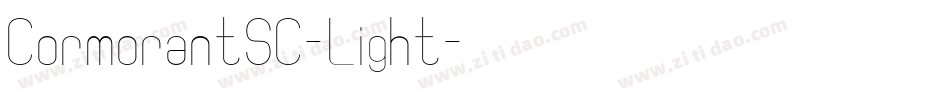 CormorantSC-Light字体转换
