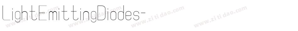 LightEmittingDiodes字体转换
