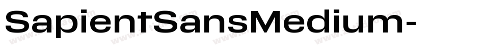 SapientSansMedium字体转换
